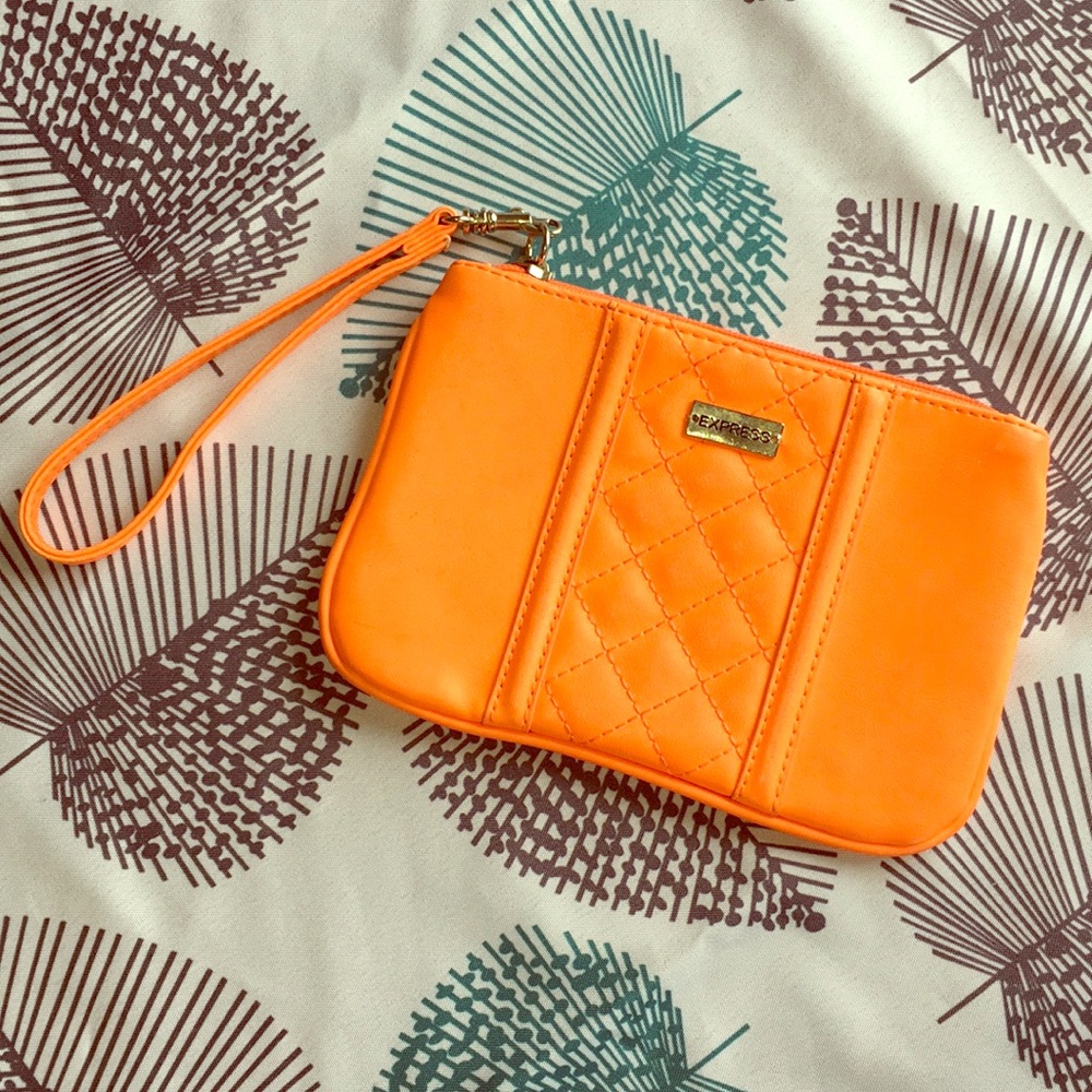 Orange Express Wristlet